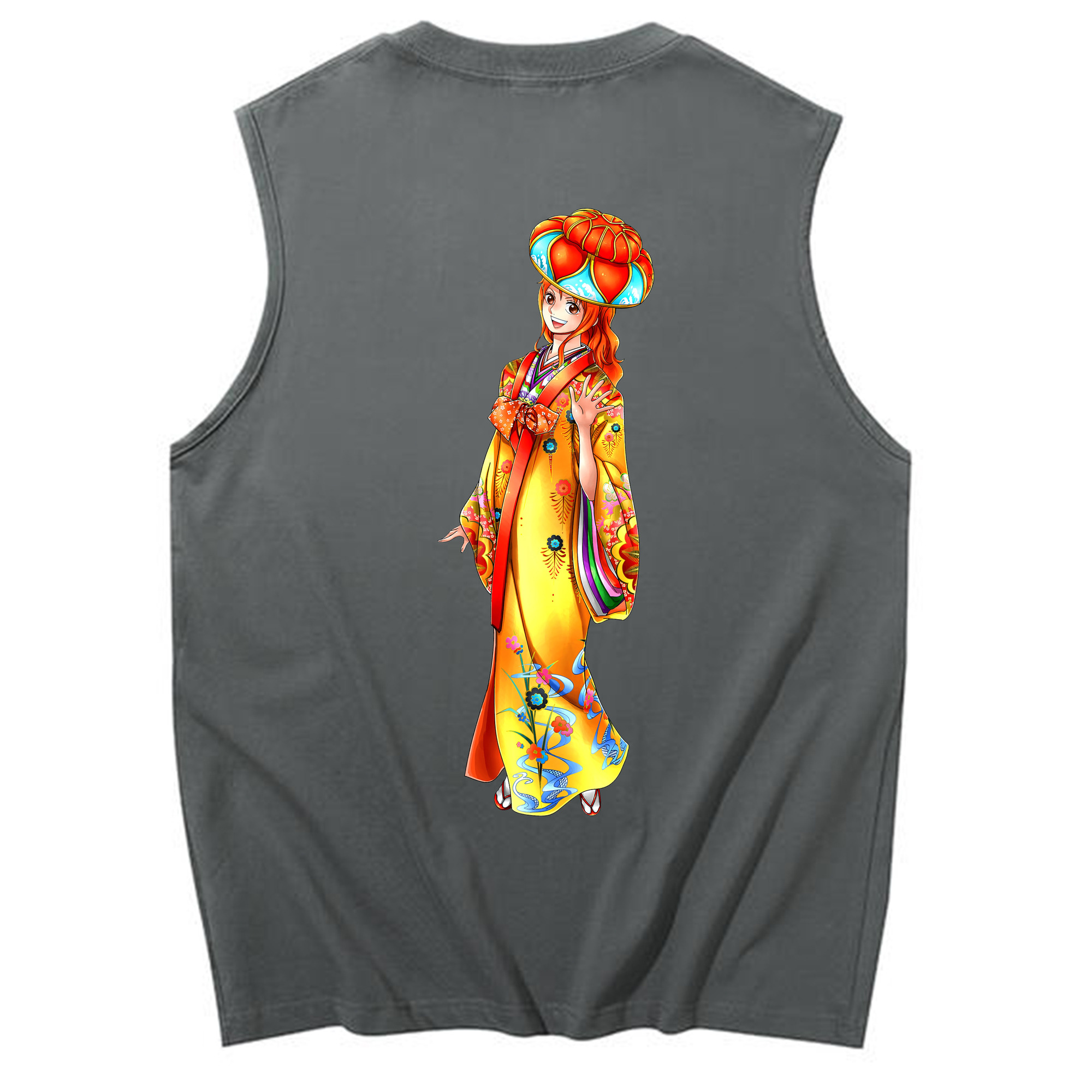 ワンピース ナミ ONE PIECE Nami コットン100％タンクトップ（背面プリント）